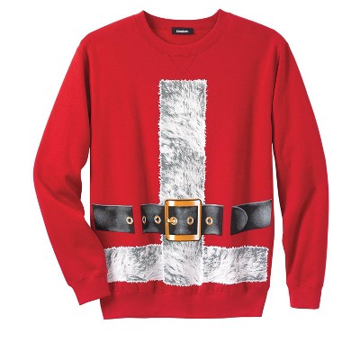 KingSize Graphic Fleece Sweatshirt - 3XL, Santa Suit