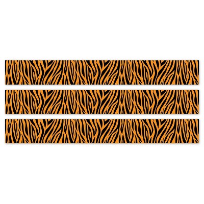 Creative Teaching Press® Jungle Friends Tiger Stripes EZ Border, 48 Feet Per Pack, 3 Packs