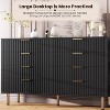 8 Drawer Dresser, Modern Dresser for Bedroom, Wooden Chest of Drawer with Gold Metal Handle and Legs, Large Storage Dresser Organizer for Living Room - 4 of 4