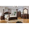Formal Traditional 1pc Nightstand Only Brown Cherry Solid wood 3-Drawers - 2 of 4
