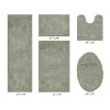 Granada 5 Piece Bath Rug Set 100% Premium Cotton Tufted Non-Slip Backing Bathmats for Bathroom, Super Soft Absorbent, Machine Washable - 2 of 4