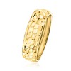 Ross-Simons 10kt Yellow Gold Hammered Round Groove-Pattern Ring - 2 of 4