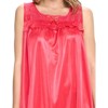 Casual Nights Women's Tricot Sheer Lace Sleeveless Nightgown - 4 of 4
