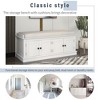 GDFStudio Mike Storage Shoe Bench with Doors and Adjustable Shelves - 4 of 4