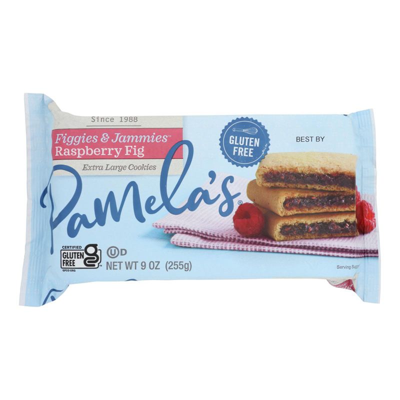 Pamela's Products Figgies and Jammies Raspberry Fig Extra Large Cookies- Case of 6/9 oz, 2 of 6