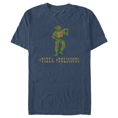 Men's Teenage Mutant Ninja Turtles Distressed Hashtag Pizza Hashtag ...