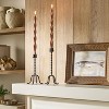Set of 2 Metal Taper Candle Holders Black - Threshold™ designed with Studio McGee - 2 of 3