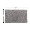 Knightsbridge Diamond 220 GSF Non Skid Back Bath Rug - 2 of 4