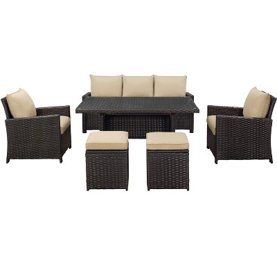 Glenwillow Home 6-piece Wicker Patio Dining Set : Target