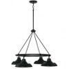 Capital Lighting Jones 4 - Light Chandelier in  Matte Black - 3 of 4
