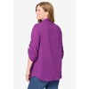 Woman Within Plus Size Pintucked Button Down Gauze Shirt - 3 of 4