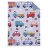 Everything Kids Transportation Gray, Blue, Red, and Yellow 4 Piece Toddler Bed Set - 2 of 4