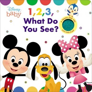 Disney Baby: 1, 2, 3 What Do You See? - (Cloth Flaps) by  Maggie Fischer (Board Book) - 1 of 1