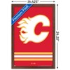 Trends International NHL Calgary Flames - Logo 21 Framed Wall Poster Prints - 3 of 4