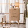 Nordlys 2-Drawer Natural Solid Wood Nightstand Classic Style Bedroom - 2 of 4