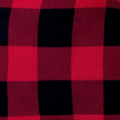 buffalo plaid - red/black