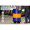 CuisinSmart 55 Gallon Heavy Duty Oil Drum Dolly, 1000lbs Weight Capacity, Trash Can Dolly with Cross Braces & Swivel Wheel, Non Tipping, with Brake - 2 of 4
