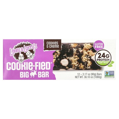 Lenny & Larry's Cookie-Fied® Big Bar, Cookies & Creme, 12 Bars, 3.17 oz (90 g) Each
