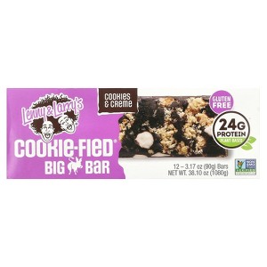 Lenny & Larry's Cookie-Fied® Big Bar, Cookies & Creme, 12 Bars, 3.17 oz (90 g) Each - 1 of 3