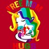 Adult Design By Humans Free Mom Hugs Unicorn Pride By Avocato T-Shirt - 2 of 2