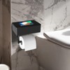 LunaLulinlk Toilet Paper Holder, Toilet Paper Holder with Shelf and Storage,Flushable Wet Wipes Dispenser for Bathroom - 4 of 4