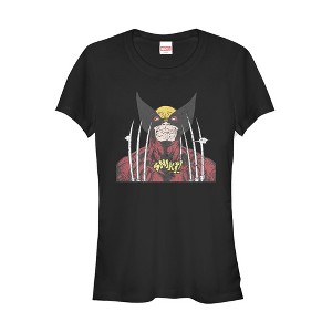 Juniors Womens Marvel X-Men Wolverine Vintage Snikt T-Shirt - 1 of 3