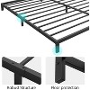 14 Inch Twin Bed Frame Metal Platform, Twin Bed Frame with Ample Storage, No Box Spring Needed and Steel Slat Support, Easy Assembly, Black - 4 of 4