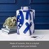 Mikasa Blue & White Ceramic Ginger Jar, 6"x11" - 3 of 4
