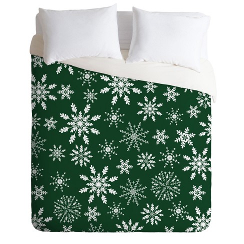 Iveta Abolina Silent Night Duvet Cover Set Green Deny Designs