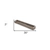 HomeRoots 36" Brown Wood Indoor Outdoor Cracker Tray With Handles - 3 of 4
