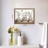 Farmhouse Bathroom Decor Wall Art Framed Rustic Cotton Canvas Painting Dark Wood Frame 12x16in Modern Country Relax - 4 of 4