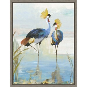 Amanti Art Heron Pairing by Aimee Wilson Framed Canvas Wall Art - 1 of 4