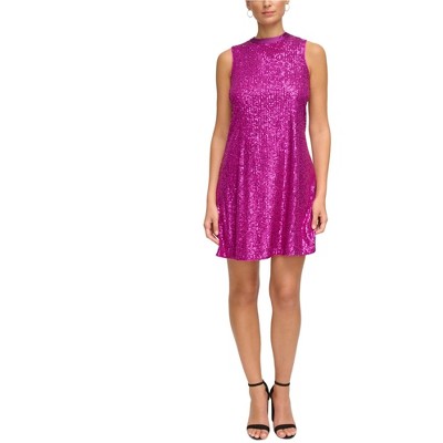 Kensie Womens Mesh Shift Dress