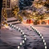 Joyfy C9 Christmas Pathway Lights, 30.75FT 24 Bulbs Outdoor Christmas Decorations Lights for Holiday Xmas Outside Yard Garden, Party, Walkway Decor - 2 of 4