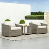 Spruce & Spring Outdoor Wicker Patio Furniture Swivel Chair - 2 of 4