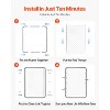 VEVOR Chain Link Fence Gate, 32 x 46 in, Adjustable Chain Link Fence Panel, Fit 2-6 ft (W) x 4 ft (H) Garden Fence Gate Opening, Silver - 4 of 4