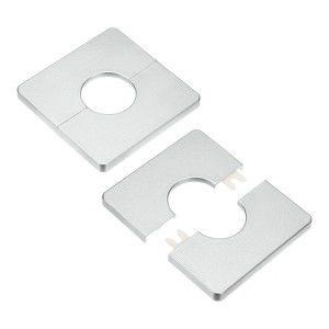 Unique Bargains Self-Adhesive Durable Multipurpose Easy Installation Escutcheon Plate 2 Pcs - 1 of 4