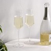 Viski Seneca Glasses - Faceted Stemmed Glasses - 3 of 4