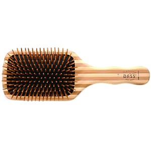 Bass Brushes The Green Brush - Premium Bamboo Handle and Bamboo Pin Style & Detangle Hair Brush - Large Paddle - 1 of 4