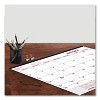 Monthly Desk Pad Calendar, 22 x 17, White/Burgundy Sheets, Black Binding, Clear Corners, 12-Month (Jan to Dec): 2026 - 3 of 4