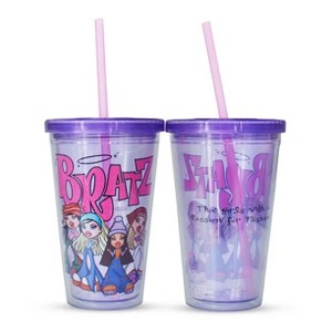 Silver Buffalo Bratz - The Girls With a Passion For Fashion 16oz Plastic Cold Cup - 1 of 3
