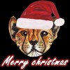 Men's Design By Humans Christmas cheetah By susserain T-Shirt - 2 of 4