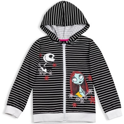 Disney Nightmare Before Christmas  Jack Skellington Sally Girls French Terry Hoodie Toddler