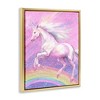 Stupell Industries Rainbow Unicorn Scene, 25" x 31" - 3 of 4