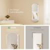 Fredees Jewelry Armoires with LED Lights, Hanging Lockable Wavy Mirror Cabinet & Jewelry Organizer, Frameless Mirror with Storage - 4 of 4