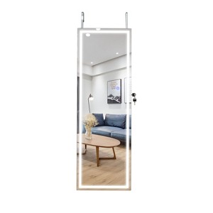 Okak Moedern Full Body Mirror with Jewelry Storage, Wall Mirror with Security Lock, Door Mirror for Living Room, Clothing Room - 1 of 4
