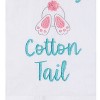 C&F Home "Kiss My Cotton Tail" Easter Bunny Rabbits Embroidered Cotton Flour Sack Kitchen Dishtowel - 3 of 4