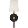 Savoy House Brody 1 - Light Wall Light in  Matte Black/Warm Brass - 2 of 3