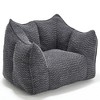 Grungis Bean Bag Chair,Beanbag Chair with Highly Resilient Foam,Adult Lounge Sofa,Large Comfy Couch for Living Room Bedroom - 4 of 4