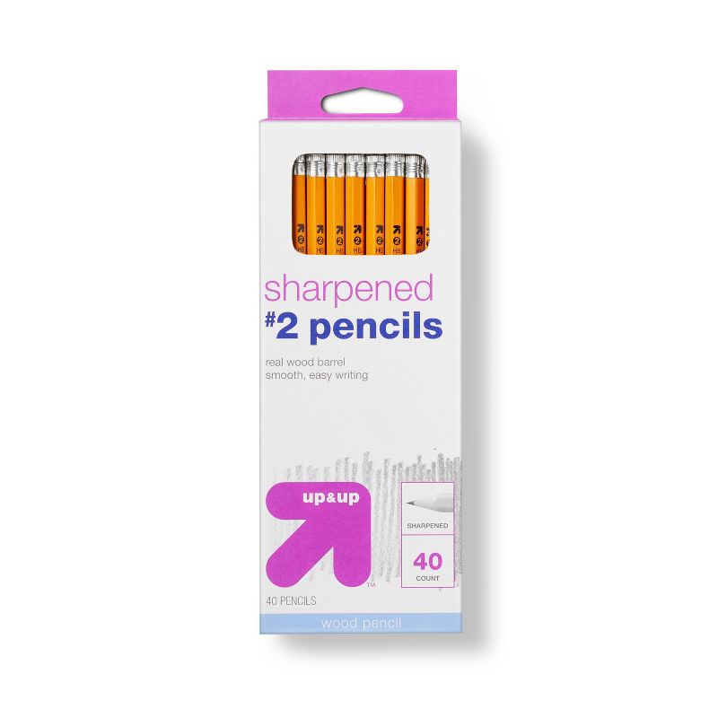 Sharpened #2 Wood Pencils 40ct - up &#38; up&#8482;, 1 of 4